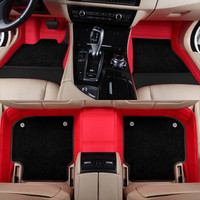 百德（SAFEBET）定制全包围真皮汽车脚垫 18款奔驰GLS400AMG  迈巴赫S400 黑加红六座车以上专拍厂家定制直发