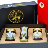 德蜜思（Bienenhaus） 德国进口蜂蜜礼盒 天然森林蜂蜜 瓶装315g+百花315g+森林250g欧洲进口节日礼物