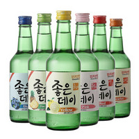 GOODDAY 好天好饮 韩国烧酒原瓶进口6种混合水果味组合360ml*6整箱口味随机