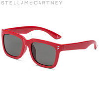 丝黛拉麦卡妮Stella McCartney eyewear 儿童款太阳镜 注塑轻质镜架 SK0022S-008 红色镜框烟灰色镜片 48mm