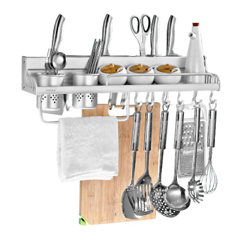 家蕊（JIARUI）R29260 太空铝厨房置物架壁挂 厨房挂件刀架多功能收纳架