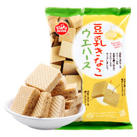 星七 日本进口 豆乳威化饼干 网红办公室下午茶旅行休闲零食75g/袋