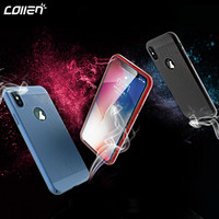 collen 苹果X手机壳 iPhone x/10手机壳 5.8英寸手机套 新款半包iphonex透气网孔防摔硬壳 轻呼吸系列红