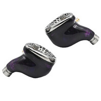 UM（Unique Melody）3DD-Ti 紫色 钛金属 3动圈耳塞入耳式hifi发烧高保真耳机