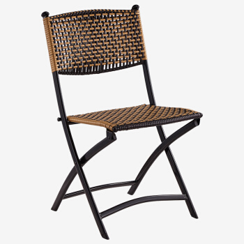 乐高赫曼 椅子家用 简约休闲麻将椅藤椅折叠椅北欧室外餐桌椅阳台藤椅靠背椅子 LG-027