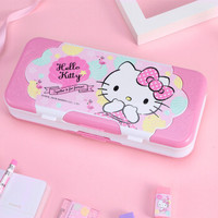 Hello Kitty凯蒂猫小学生笔盒可爱双面大容量铅笔盒文具盒 KT39005