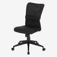山业 电脑椅 透气网布椅子办公椅 人体工学可升降椅子 腰垫 黑色 SNC055BK