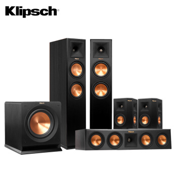 Klipsch 杰士 RP 系列 音箱 音响5.1家庭影院套装 HIFI 高保真 RP-260F（黑色）