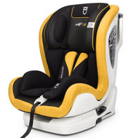 安默凯尔 汽车儿童安全座椅isofix硬接口 9个月-12岁宝宝座椅 赛道勇士gt2 柠檬黄