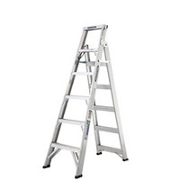 稳耐 家用梯 多功能铝合金梯子加厚折叠人字梯工业梯双侧两用六步梯1.8米DP366CN美国进口品牌