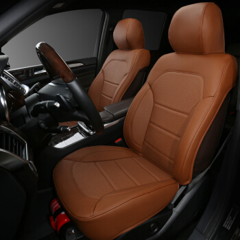 百德（SAFEBET）定制5D真皮坐垫 四季通用汽车座垫 活力棕 厂家定制直发