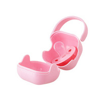 纽因贝 NEWYERBAY 婴儿安抚奶嘴 （拇指型粉色款）便携奶嘴盒（粉色款）套装
