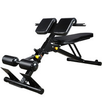 康强罗马椅BK3016腹背肌健身器材仰卧起坐多功能家用哑铃凳健身器材 BK3016+1.2米曲杆+30KG杠铃片