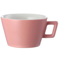 LOOKYAMI 马卡龙咖啡杯简约陶瓷咖啡杯子欧式杯纯色咖啡具 300cc浅粉