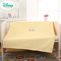 迪士尼 DisneyBaby 婴儿儿童毛毯被子新生儿宝宝毯子双层加厚小孩盖毯礼盒装 梦想家舒柔毯 140*110cm 浅黄