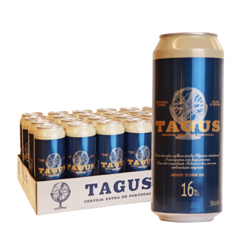 泰谷（TAGUS）泰谷16度烈性啤酒500ml×24 听装 进口啤酒