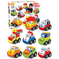 纽奇  （Nukide）趣味积木玩具 儿童DIY玩具 快乐城市积木车8只装