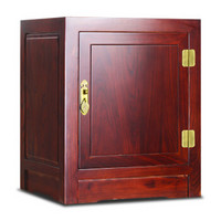 艾吉恩（AIJIEN）中式保管柜63厘米高防盗小型家用办公隐形式保管箱入户双保险保管箱 红木色/指纹密码