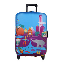 LOQI行李箱保护套 防水防雨防尘耐磨 时尚旅行拉杆箱保护套 艺术系列 泰国 S码 适用于19-22英寸行李箱