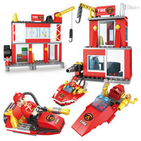 积高（COGO）消防系列之海豹救援队2合1 男女孩拼插启蒙积木玩具儿童节日礼物模型 178片 13022-2