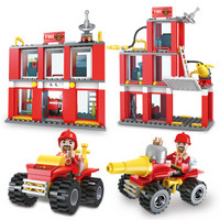 积高（COGO）消防系列之特勤消防局2合1 塑料儿童启蒙玩具拼插小颗粒积木模型 178片 13022-3