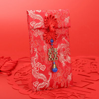 唐绣（TONSILK）创意织锦缎万元布艺红包袋新年春节结婚庆用品利是封红包封K031-1祥龙