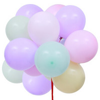 团团喜 乳胶气球结婚生日宝宝周岁气球装饰套餐马卡龙混色100个装