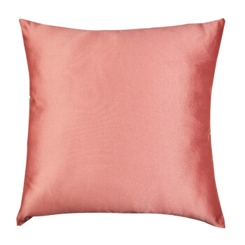 贝拉豆（Bella&DO）抱枕沙发靠垫靠枕靠背办公腰靠 粉红色冰丝 含芯45*45HSSD-3