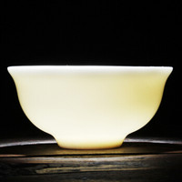元青 主人杯（MULTIPOTENT） 中国白陶瓷茶具  手工羊脂玉 如脂玉 功夫茶具 简约品茗杯 沉香杯