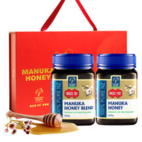 蜜纽康(Manuka Health MGO) 新西兰进口麦卢卡蜂蜜 （MGO30+）混合500g搭配（MGO100+）500g 红色花语礼盒