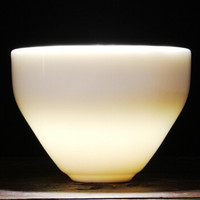 元青 主人杯（MULTIPOTENT） 中国白陶瓷茶具  手工羊脂玉 如脂玉 功夫茶具  简约品茗杯 骄阳杯