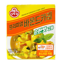 韩国进口 不倒翁奥土基咖喱 韩式调味料 原味苹果咖喱块 盒装 100g