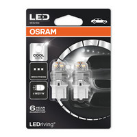欧司朗(OSRAM) W21W LED车灯刹车灯倒车灯后雾灯汽车灯泡辅助灯 7905CW 6000K白光 12V1.5W (两支装)