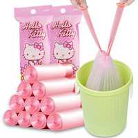 Hello Kitty 垃圾袋抽绳收口清洁袋45x50cm18只Y-9549