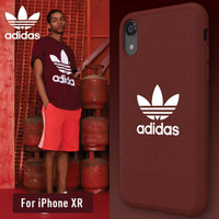adidas（阿迪达斯）iPhone XR6.1英寸 手机壳潮牌 经典三叶草系列耐用TPU全包防摔保护套iPhone 9