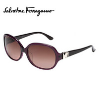 菲拉格慕（Ferragamo）时尚太阳镜紫红色全框精致优雅系列太阳镜 SF654SA 613 59mm