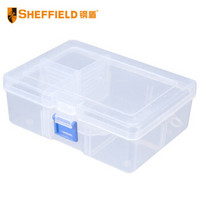 钢盾  SHEFFIELD S024015 收纳盒 分格  物料螺丝配件电子元件盒 整理箱工具盒 塑料零件盒300X200X62mm