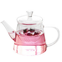 雅集泡茶壶花茶壶 过滤玻璃茶壶 耐热耐高温煮茶器水壶家用茶具