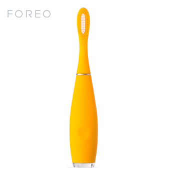 斐珞尔（FOREO）逸萨 ISSA mini2代 硅胶智能电动牙刷 充电式防水声波刷牙 声波震动清洁牙刷 芒果黄