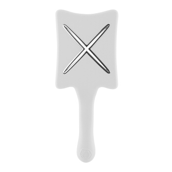 ikoo热风造型梳 美发造型扁梳子 德国打结梳 热风造型便携款白色 paddle X pops