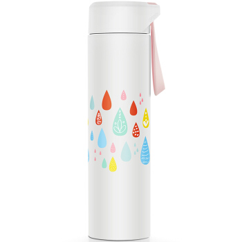 新加坡UNIBOTT优道时尚保温/保冷水杯不锈钢保温杯 男女过滤车载杯子泡花草茶情侣茶杯水杯 花雨360ml