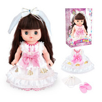 乐吉儿 女孩换装洋娃娃 过家家套装女童玩具生日礼物 芭比婚纱小公主A114