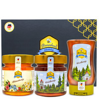 德蜜思（Bienenhaus） 德国进口蜂蜜礼盒 天然森林蜂蜜 瓶装315g+百花315g+森林250g欧洲进口节日礼物