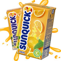 新的 （SUNQUICK）橙 水果饮料 125ml*24盒 整箱装