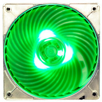 银欣（SilverStone）12CM穿甲弹风扇 LED绿光 AP121-GL (直线风道/散热强)