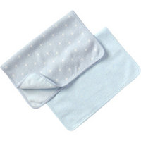 好孩子(GB)优雅的刺猬婴儿隔尿垫防水可洗新生儿护理垫两条装 蓝色