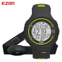 宜准EZON户外智能跑步表运动男GPS心率多功能防水时尚电子手表E1B13