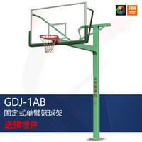 JINLING 金陵 篮球架 成人体育器GDJ-1AB 室外固定单臂篮球架11253 伸臂长1.8米  不含安装 运费需另算