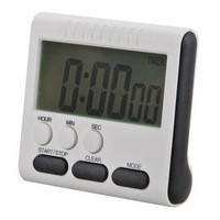 焙印 多功能厨房定时器时钟秒表倒计时器学生计时器提醒器电子计时器 黑色