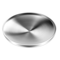 美厨（maxcook）304不锈钢盘碟 盘子圆盘平底餐盘菜碟子平盘烧烤盆碟餐具 加厚双层隔热19cm MCWA772